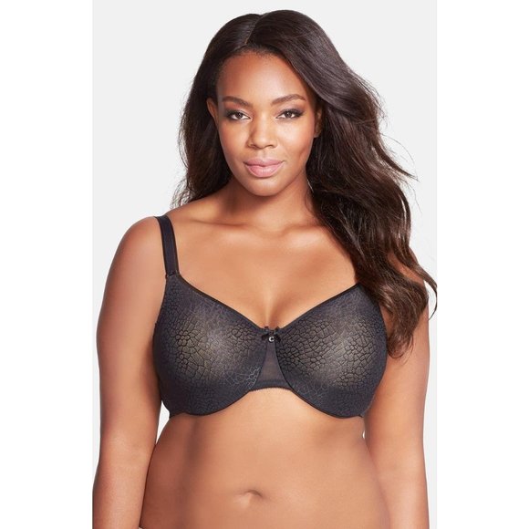 CHANTELLE C Magnifique Seamless Minimizer Non-Padded UW Bra Black 32DDDD #1891 - Picture 1 of 12